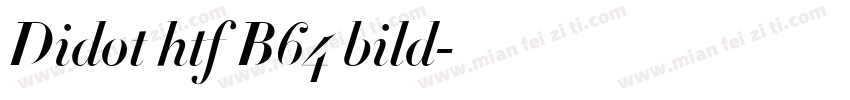 Didot htf B64 bild字体转换